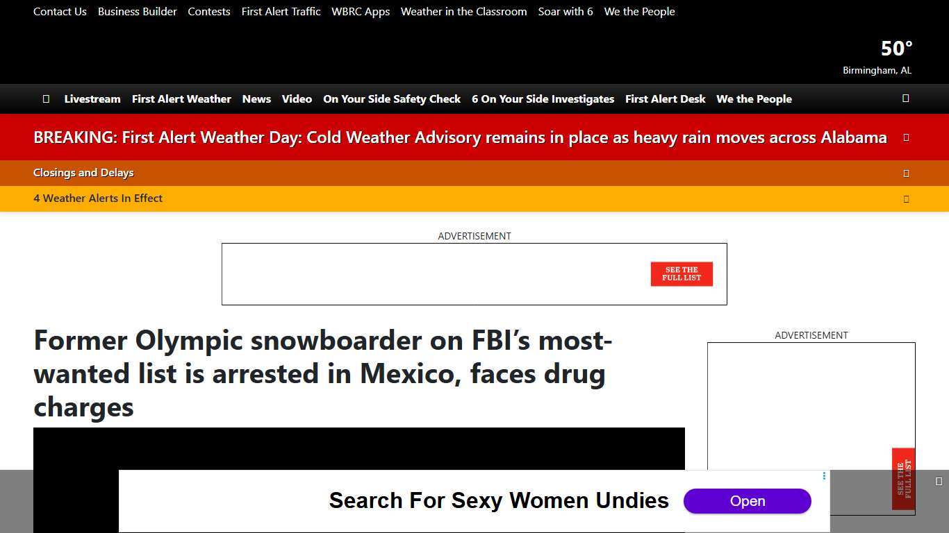 Former Olympic snowboarder on FBI’s most-wanted list is arrested in Mexico, faces drug charges
