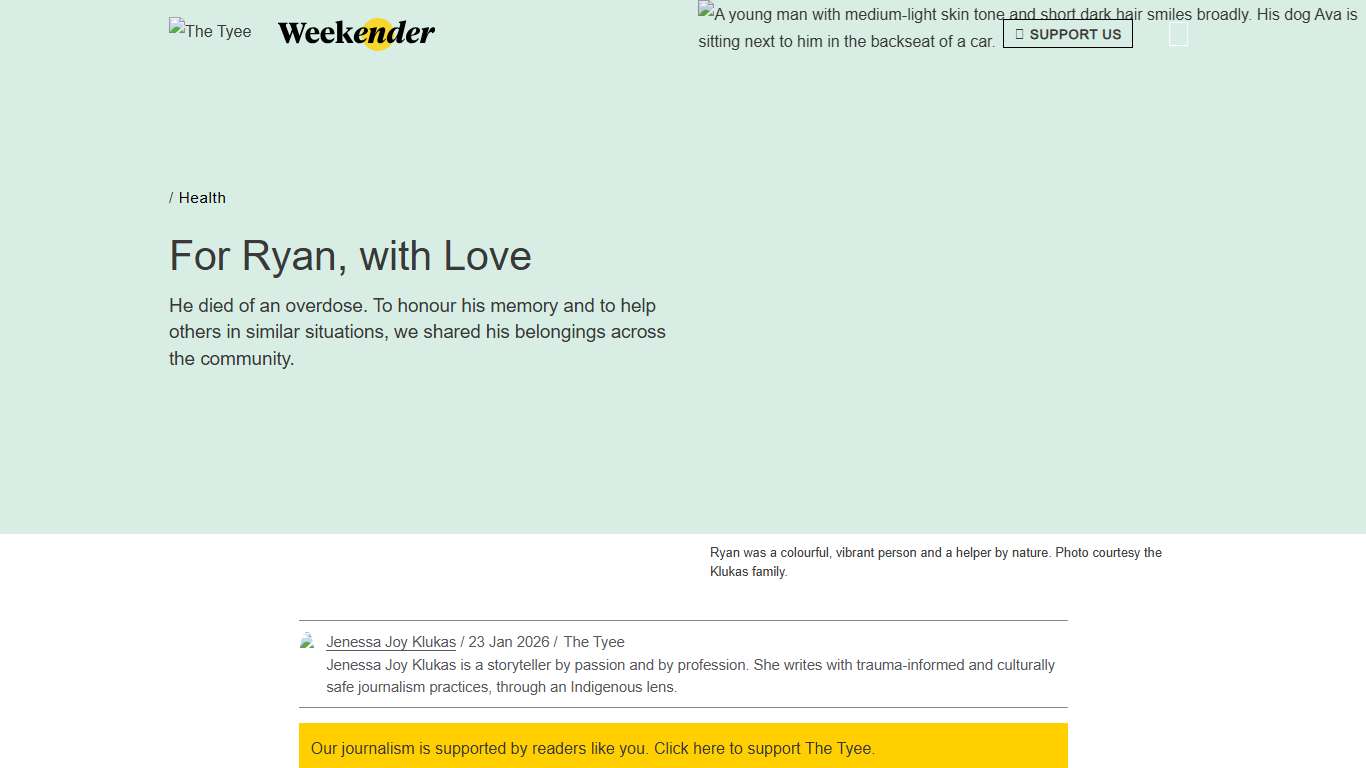 For Ryan, with Love The Tyee